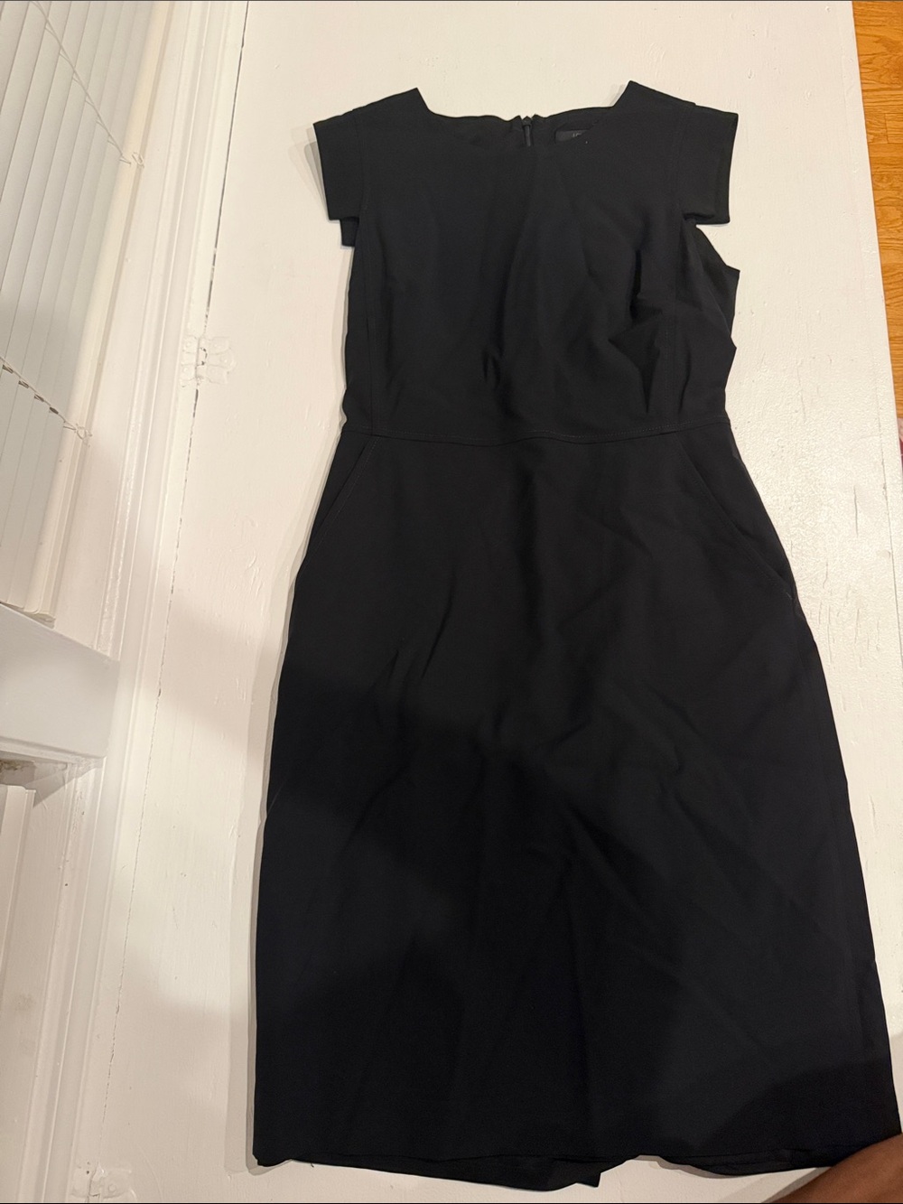 J. Crew Black Midi Sheath Dress
